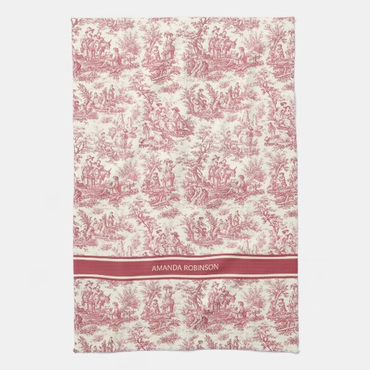 Vintage rote Joule Geschirrtuch (Vertikal)