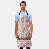 Vintage rote Joule Schürze (Getragen)