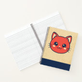 Vintage rote Katze Notizblock (Innenseite)