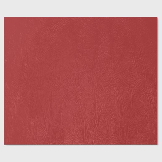 Vintage rote Lederdrucke Geschenkpapier (Flach)