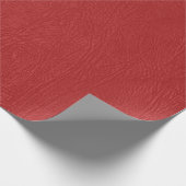 Vintage rote Lederdrucke Geschenkpapier (Ecke)