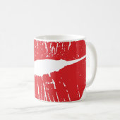 Vintage rote Lippen - Druckabbildung Kaffeetasse (VorderseiteRechts)