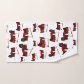 Vintage rote LKW, Badhandtuch Set (Handtuch)