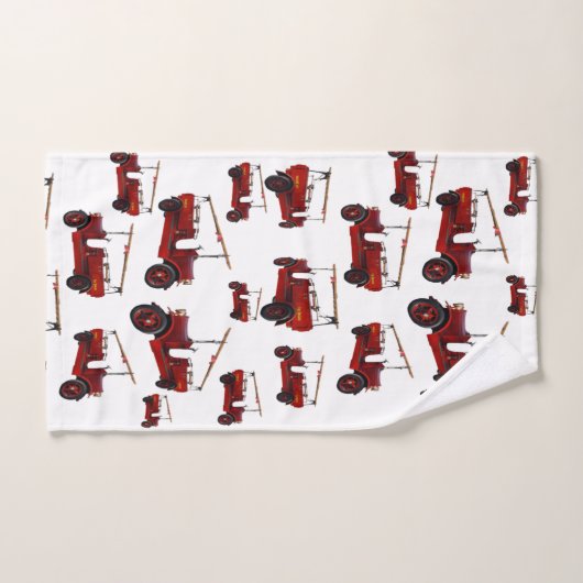 Vintage rote LKW, Badhandtuch Set (Handtuch)