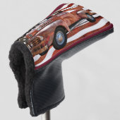 Vintage rote LKW-Fahne Golf Headcover (3/4 Vorderseite)