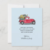 Vintage rote LKW-Möbel Budget Moving Card (Rückseite)