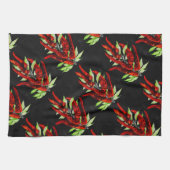 Vintage rote Paprikaschoten Geschirrtuch (Horizontal)