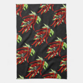 Vintage rote Paprikaschoten Geschirrtuch (Vertikal)