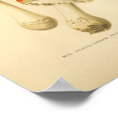 Vintage Rote Pilze Kunst, Französisch Poster (Ecke)