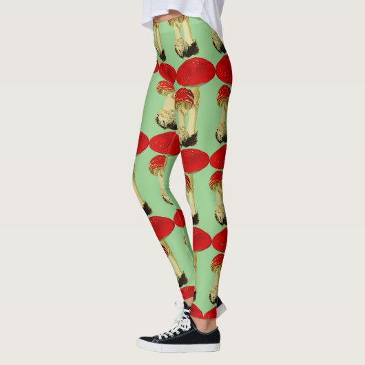 Vintage Rote Pilze Leggings (Links)