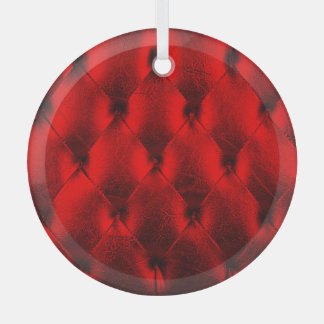 Vintage rote Polsterkissen Textur Ornament Aus Glas