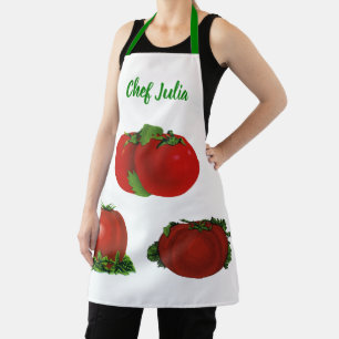Vintage rote reife Tomaten Lebensmittel, Obst, Gem Schürze
