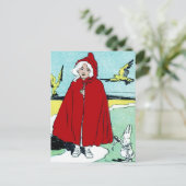 Vintage Rote Reithood Postkarte (Stehend Vorderseite)