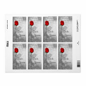 Vintage Rote Rose (Vorne)