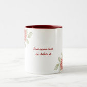 Vintage rote Rose benutzerdefinierte Tasse (Mittel)