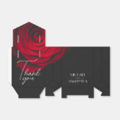 Vintage rote Rose Blütenhochzeit Geschenkschachtel (Ungefaltet)