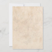 Vintage Rote Rose Gold Elegante Quinceñera Einladung (Rückseite)