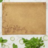 Vintage Rote Rose Handtuch (Gefaltet)