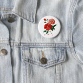 Vintage Rote Rose Illustration Thunder_Cove Button (Beispiel)