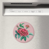 Vintage Rote Rose Magnet (In Situ (Geschirrspüler))
