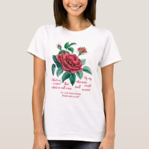 Vintage Rote Rose Shakespeare "Romeo und Julia" T-Shirt