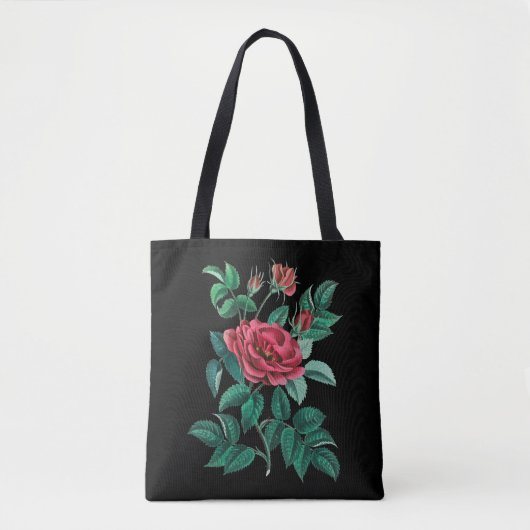 Vintage Rote Rose Tasche (Vorderseite)