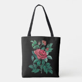 Vintage Rote Rose Tasche (Rückseite)