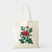Vintage Rote Rose Tragetasche (Vorne)