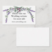 Vintage Rote Rose und Eukalyptus Begleitkarte (Vorne/Hinten)