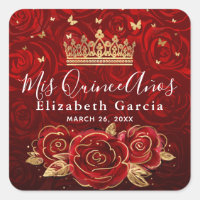 Vintage Rote Rose und Gold-Elegante-Vorlage
