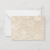 Vintage Rote Rose Vielen Dank Mitteilungskarte (Rückseite)