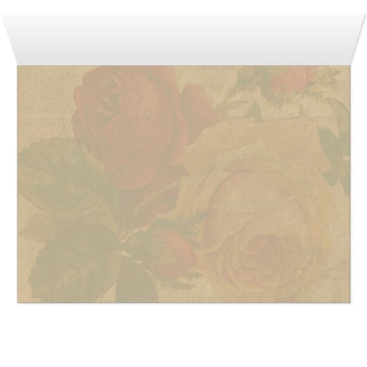 Vintage Rote Rosen (Innenansicht Horizontal (Unten))