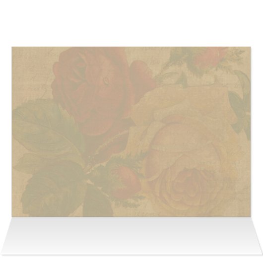 Vintage Rote Rosen (Innenansicht Horizontal (Oben))