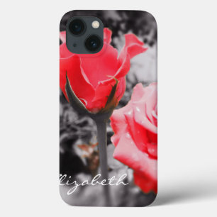Vintage Rote Rosen iPhone 13 Hülle