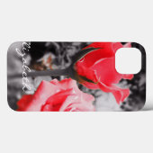 Vintage Rote Rosen Case-Mate iPhone Hülle (Rückseite (Horizontal))