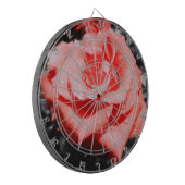 Vintage Rote Rosen Dartscheibe (Vorderseite Links)