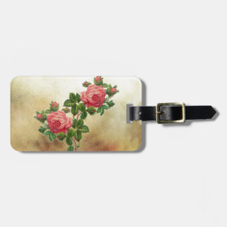 Vintage Rote Rosen Gepäckanhänger