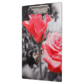 Vintage Rote Rosen Klemmbrett (Links)