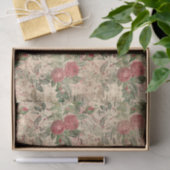 Vintage Rote Rosen Königin Bee  Seidenpapier (Geschenk)