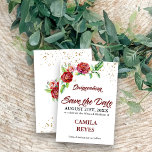 Vintage Rote Rosen Quinceanera Save The Date<br><div class="desc">Quinceanera Save the Date Karte mit Vintagen rote Rosen in Aquarell. Die Karte hat auf beiden Seiten der Karte wunderschöne rote Rosen, auf der Vorderseite sind alle Ihre Eventdetails zu sehen. Quinceanera und Save the Date sind handschriftlich in dunkelrot, extravagant kalligraphisch und Ihr Name ist in passendem fett gedruckt. Die...</div>