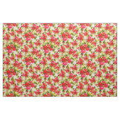 Vintage rote Rosen Stoff (Yard (91,4 cm))