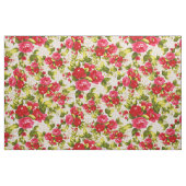 Vintage rote Rosen Stoff (Fat Quarter (45,7 x 55,9 cm))