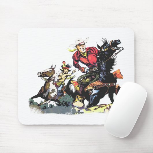 Vintage rote Ryder Geschenke Mousepad (Mit Mouse)