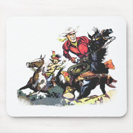 Vintage rote Ryder Geschenke Mousepad (Vorne)