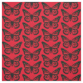 Vintage Rote Schmetterling Natur als angesprochen Stoff (Muster)