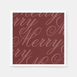 Vintage rote Schrift Weihnachten Party Papier Serviette