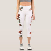 Vintage rote Schuhe Capri Leggings (Vorderseite)