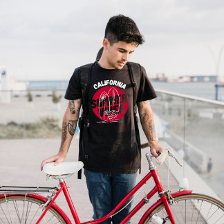 Vintage Rote Sonne Kalifornien T-Shirt