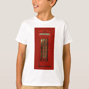 Vintage rote Telefonzelle T-Shirt
