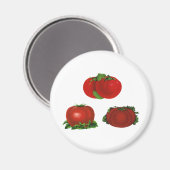 Vintage rote Tomaten Nahrungsmittel, Obst, Gemüse Magnet (Vorderseite/Rückseite)